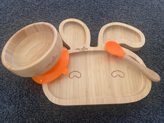 **50% OFF at Checkout. Bamboo Bunny Feeding Set